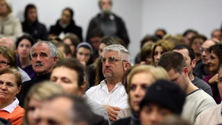 Zadar, 020213.
Samostan Skolskih sestara franjevki u Arbanasima.
Nakon Zagreba, kontroverzna znanstvenica Judith Reisman predavanje na temu spolnog odgoja veceras je odrzala i u Zadru.
Na fotografiji: detalj sa predavanja.
Foto: Jure Miskovic / CROPIX Zadar, 020213.
Samostan Skolskih sestara franjevki u Arbanasima.
Nakon Zagreba, kontroverzna znanstvenica Judith Reisman predavanje na temu spolnog odgoja veceras je odrzala i u Zadru.
Na fotografiji: detalj sa predavanja.
Foto: Jure Miskovic / CROPIX