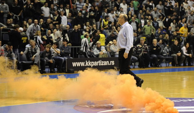 Beograd, Srbija, 050113.Kosarkaska utakmica 16. kola ABA lige izmedju KK Cibona i KK Partizan.Na fotografiji: trener Partizana Dusko VujosevicFoto: Drazen Aleksic / CROPIX