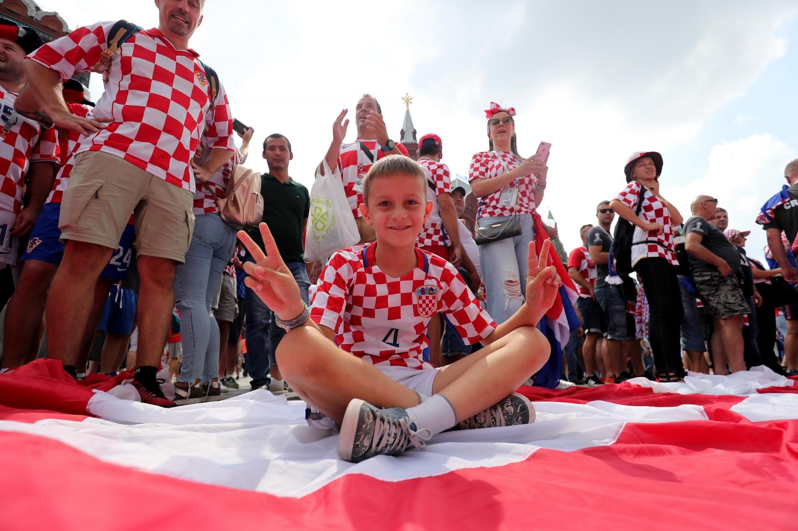 Hrvatski navijači okupirali centar Moskve!