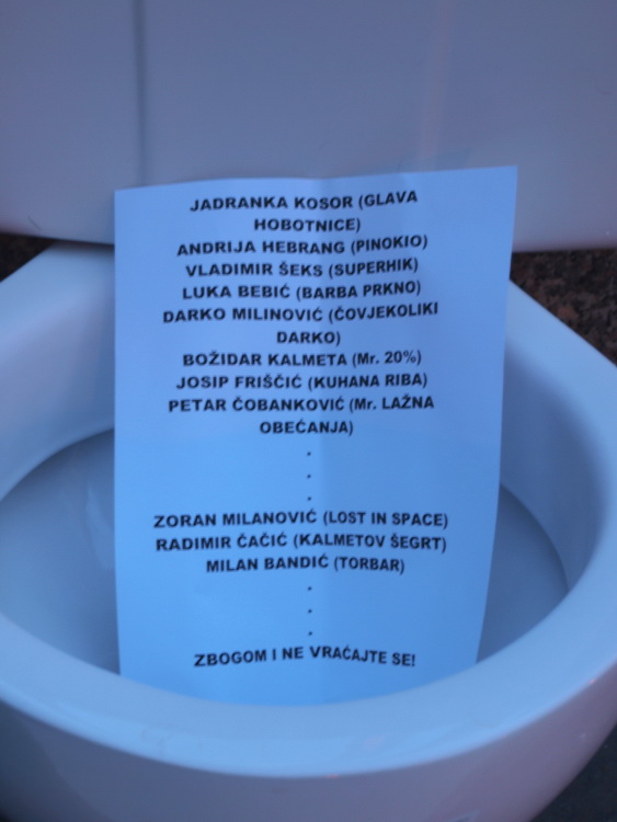 Novi performans Gradjanske akcije u Zagrebu, Foto: Gradjanska akcija