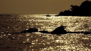 Zaton; solana Nin, foto-L. Kvarantan