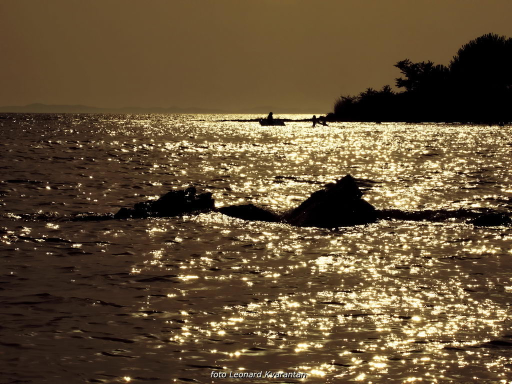 Zaton; solana Nin, foto-L. Kvarantan