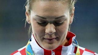 PI Rio de Janeiro, ceremonija dodjele medalja u ženskom disku: zlatnu medalju osvojila je Sandra Perković. Photo: Igor Kralj/PIXSELL PI Rio de Janeiro, ceremonija dodjele medalja u ženskom disku: zlatnu medalju osvojila je Sandra Perković. Photo: Igor Kralj/PIXSELL