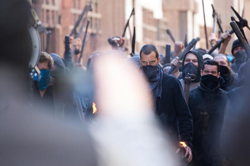 Jamie Dornan na setu snimanja filma Robin Hood Origins