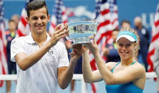 Mate Pavić i Laura Siegemund pobjednici US Opena,  foto: Hina
