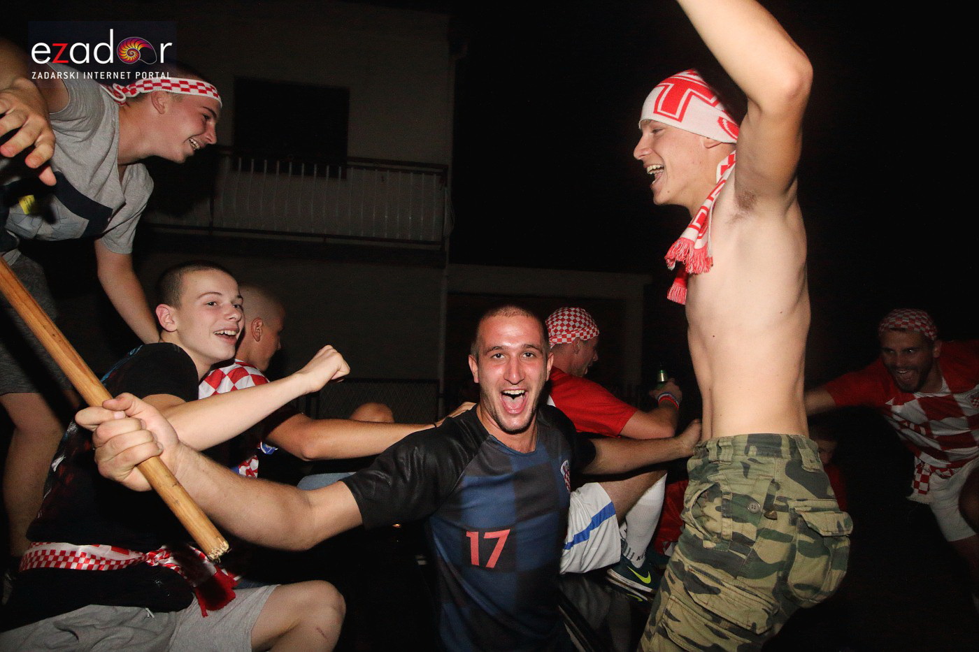 Bibinje: Navijanje za Vatrene i fešta nakon pobjede nad Engleskom