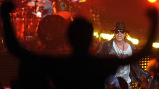 Split, 170712.
Koncert americke grupe Guns ‘n’ Roses koja je krajem 80-ih i pocetkom 90-ih bila jedna od vodecih grupa svijeta, danas je s malo manje popularnosti gostovala u splitskoj Spaladium Areni gdje se okupilo nekoliko tisuca obozavatelja. 
Na foto