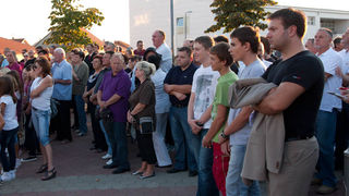 Bili Brig kod Ošk. Zadarski otoci: Svečanost imenovanja trga po D.T. Gavranu, foto: Darko Belančić
