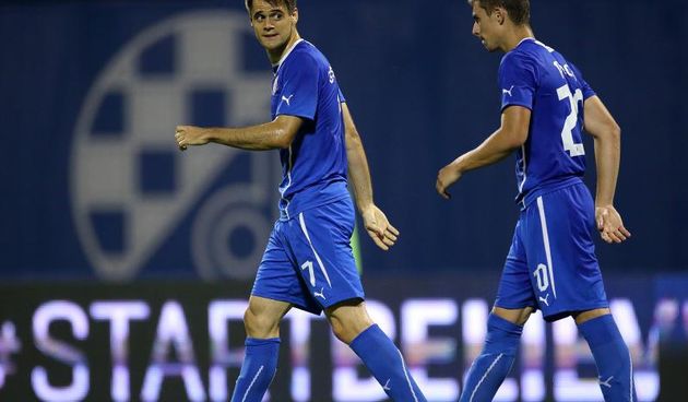 18.07.2014., Stadion Maksimir, Zagreb – 01. kolo MAXtv Prve lige, GNK Dinamo – NK Slaven Belupo. Franko Andrijasevic, Marko Pjaca. Photo: Igor Kralj/PIXSELL