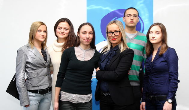 11.11.2011., Zagreb – U Ministarstvu zdravstva i socijalne skrbi odrzana je dodjela stipendija trecoj generaciji sticenika humanitarne akcije Korak u zivot u organizaciji Rotary kluba. Maja Weber. 
Photo: Davor Puklavec/PIXSELL