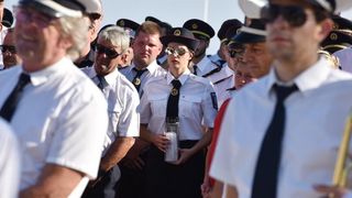 Vodice: Mimohodom vatrogasaca započelo obilježavanje 9. obljetnice kornatske tragedije. Photo: Hrvoje Jelavić/PIXSELL Vodice: Mimohodom vatrogasaca započelo obilježavanje 9. obljetnice kornatske tragedije. Photo: Hrvoje Jelavić/PIXSELL