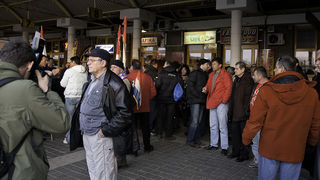 Zadarski branitelji na prosvjedu u Zagrebu 26. veljace 2011, Foto: Leo Banic Zadarski branitelji na prosvjedu u Zagrebu 26. veljace 2011, Foto: Leo Banic
