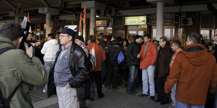 Zadarski branitelji na prosvjedu u Zagrebu 26. veljace 2011, Foto: Leo Banic Zadarski branitelji na prosvjedu u Zagrebu 26. veljace 2011, Foto: Leo Banic