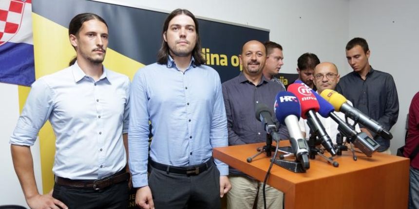 Konferencija za medije Zivog zida i koalicije Jedina opcija nakon parlamentarnih izbora. Ivan Vilibor Sincic, Ivan Lovrinovic. Photo: Luka Stanzl/PIXSELL Konferencija za medije Zivog zida i koalicije Jedina opcija nakon parlamentarnih izbora. Ivan Vilibor Sincic, Ivan Lovrinovic. Photo: Luka Stanzl/PIXSELL