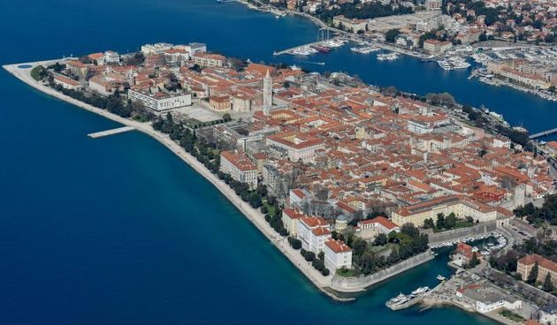 Zadar iz zraka, zračna panorama