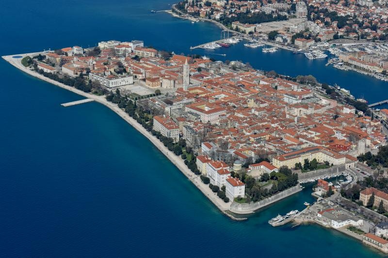 Zadar iz zraka, zračna panorama