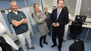 U Općoj bolnici Zadar svečano otvorena nova angio sala donacija dr. Freidoona Ghazija. Foto: Dino Stanin/PIXSELL U Općoj bolnici Zadar svečano otvorena nova angio sala donacija dr. Freidoona Ghazija. Foto: Dino Stanin/PIXSELL