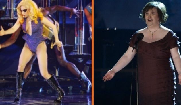 Lady Gaga i Susan Boyle ( foto JLP)
