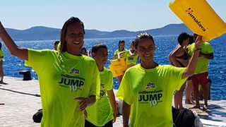 Sasvim osoban doživljaj – 10. dm Millennium Jump sa zadarske rive. Foto: Mladen Malik Barba Sasvim osoban doživljaj – 10. dm Millennium Jump sa zadarske rive. Foto: Mladen Malik Barba