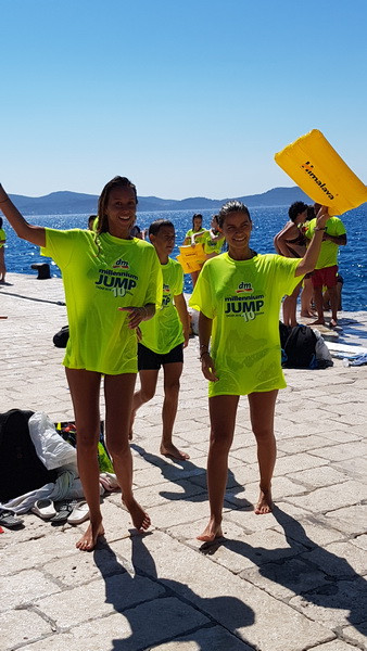 Sasvim osoban doživljaj – 10. dm Millennium Jump sa zadarske rive. Foto: Mladen Malik Barba Sasvim osoban doživljaj – 10. dm Millennium Jump sa zadarske rive. Foto: Mladen Malik Barba