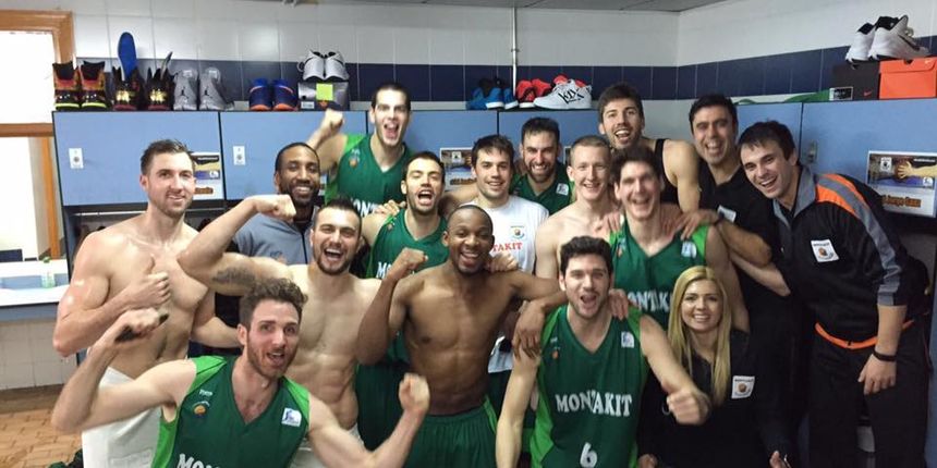 Slavlje košarkaša Fuenlabrade nakon pobjede nad Realom iz Madrida. Foto: Facebook