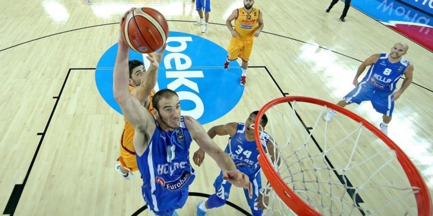 05.09.2015., Arena Zagreb, Zagreb – EuroBasket 2015., skupina C, 01. kolo, Makedonija – Grcka. Eurobasket 2015 po prvi puta odrzava se u cetiri drzave. Hrvatska (Zagreb), Njemacka (Berlin), Litvija (Riga) i Francuska (Montpellier) ugostit ce kosarkase tij 05.09.2015., Arena Zagreb, Zagreb – EuroBasket 2015., skupina C, 01. kolo, Makedonija – Grcka. Eurobasket 2015 po prvi puta odrzava se u cetiri drzave. Hrvatska (Zagreb), Njemacka (Berlin), Litvija (Riga) i Francuska (Montpellier) ugostit ce kosarkase tij