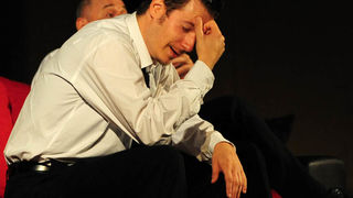 Zadar, 15.07.2013. snimio: Nenad Marčev 
TEATAR RUGANTINO, Zagreb 
Jordan Cvetanović: TERAPIJA 
redateljica: Maja Šimić 
igraju: Gordana Gadžić, 
Siniša Popović, Luka Dragić 
Dvorište Providurove palače