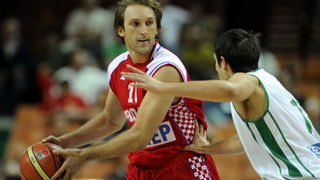 Katowice, 180909.
Dvorana Sport Arena Spodek.
Europsko prvenstvo u kosarci u Poljskoj, cetvrtfinale izmedju Slovenije i Hrvatske.
Na slici: Zoran Planinc.
Foto: Drago Sopta  / CROPIX