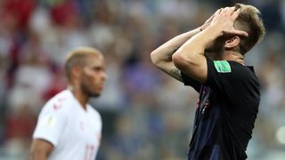 Niznji Novgorod, Rusija – Svjetsko nogometno prvenstvo 2018., osmina finala, Hrvatska – Danska 4-3 (1-1, 1-1).