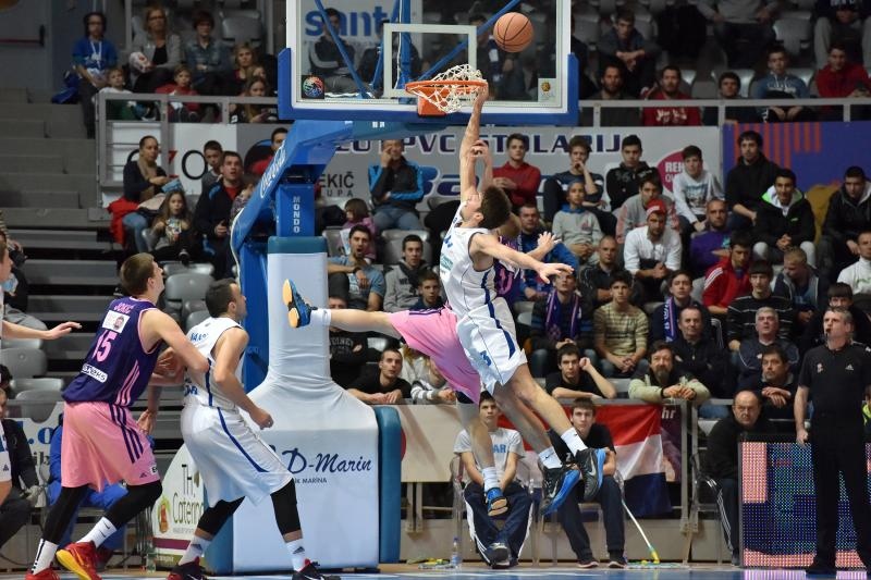 19. kolo ABA lige, KK Zadar – KK Mega Leks 74-73. Photo: Dino Stanin/PIXSELL 19. kolo ABA lige, KK Zadar – KK Mega Leks 74-73. Photo: Dino Stanin/PIXSELL