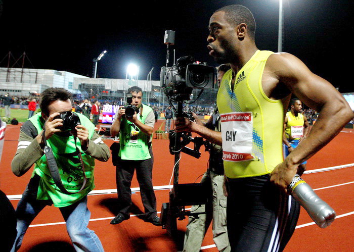 Zagreb, 010910.
Atletski stadion Mladost, Jarunska 5.
60. atletski memorijal Borisa Hanzekovica, World Challenge Zagreb 2010.
Na fotografiji: Tyson Gay.
Foto: Ronald Gorsic / CROPIX Zagreb, 010910.
Atletski stadion Mladost, Jarunska 5.
60. atletski memorijal Borisa Hanzekovica, World Challenge Zagreb 2010.
Na fotografiji: Tyson Gay.
Foto: Ronald Gorsic / CROPIX