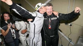 Proslava naslova prvaka F1 Jensona Buttona i Brawn GP-a (foto www.f1-live.com)