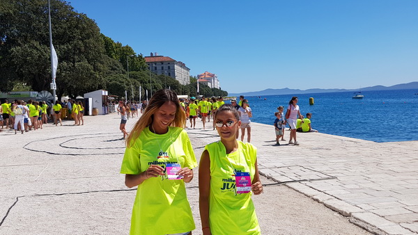 Sasvim osoban doživljaj – 10. dm Millennium Jump sa zadarske rive. Foto: Mladen Malik Barba Sasvim osoban doživljaj – 10. dm Millennium Jump sa zadarske rive. Foto: Mladen Malik Barba