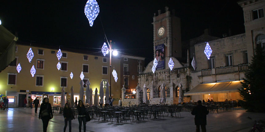 Božićni ukrasi u Zadru