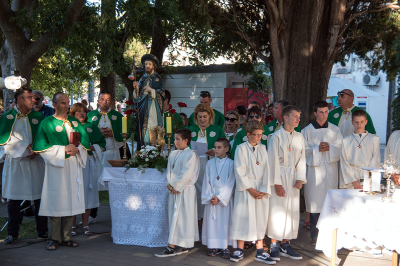Procesija u Biogradu na blagdan sv. Roka, foto: Vinko Pešić Procesija u Biogradu na blagdan sv. Roka, foto: Vinko Pešić