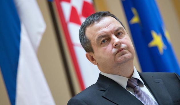 Prva potpredsjednica Vlade i ministrica vanjskih i europskih poslova Vesna Pusic sastala se u Ministarstvu vanjskih i europskih poslova s prvim potpredsjednikom Vlade i ministrom vanjskih poslova Republike Srbije Ivicom Dacicem. Ivica Dacic. Photo: Davor