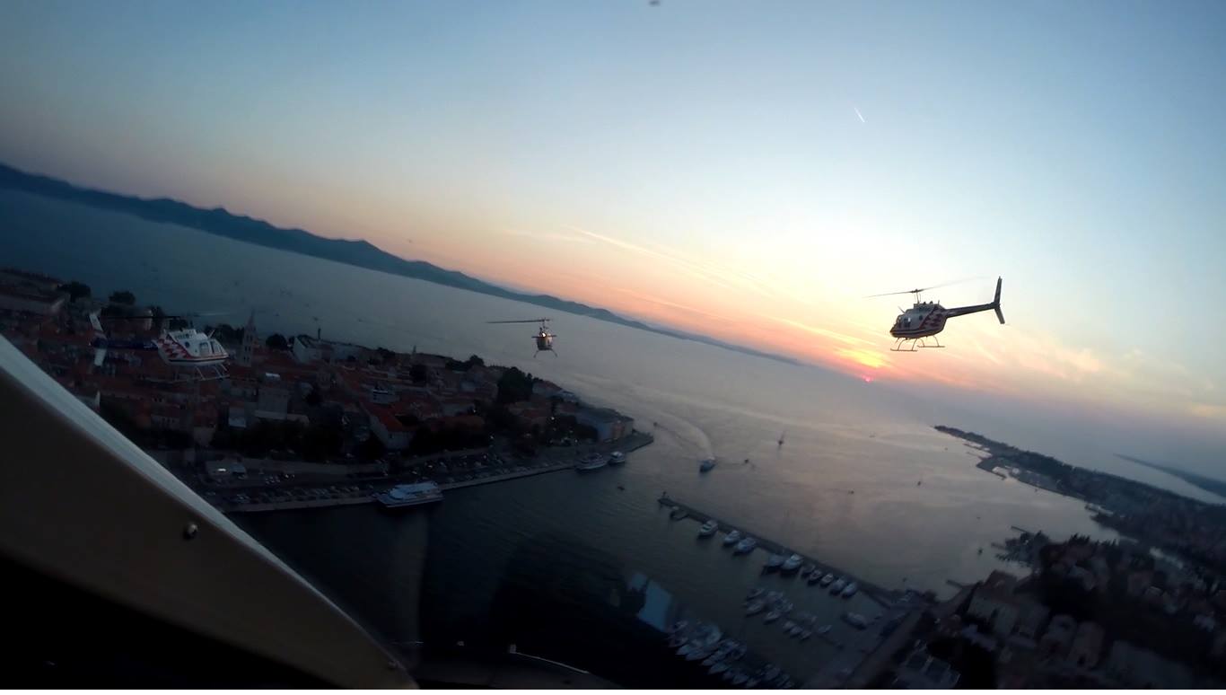 Pozdravni prelet četvorke helikoptera HRZ i PZO-a Bell-206 B Pozdravni prelet četvorke helikoptera HRZ i PZO-a Bell-206 B