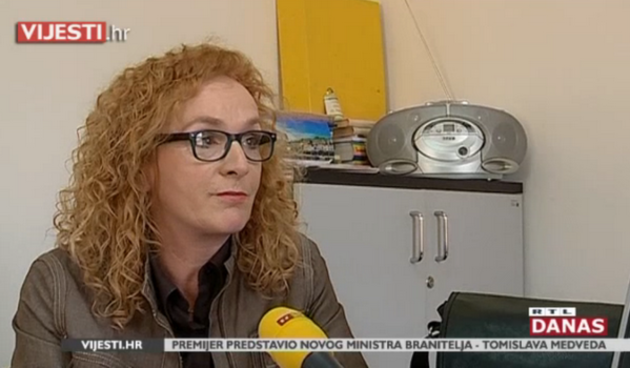 Novinarka Slobodne Dalmacije Marina Jurković. Screenshot