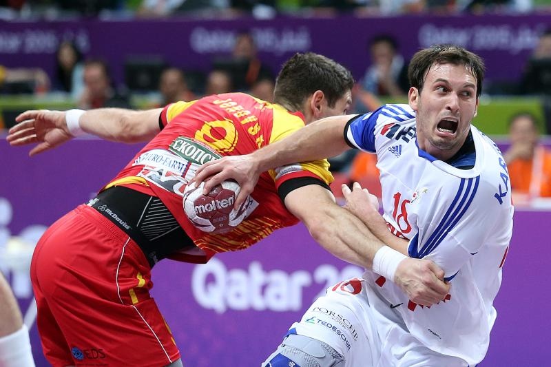 Doha, Katar – 24. svjetsko rukometno prvenstvo, 4. kolo, grupa B, Makedonija- Hrvatska. Photo: Goran Stanzl/PIXSELL