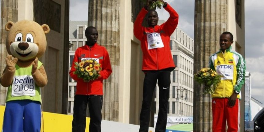 Mutai, Abel Kirui i Mebde, Foto: Reuters