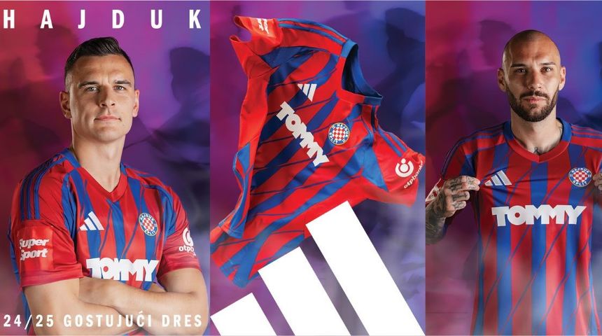 Pogledajte nove dresove Hajduka s adidasovim potpisom