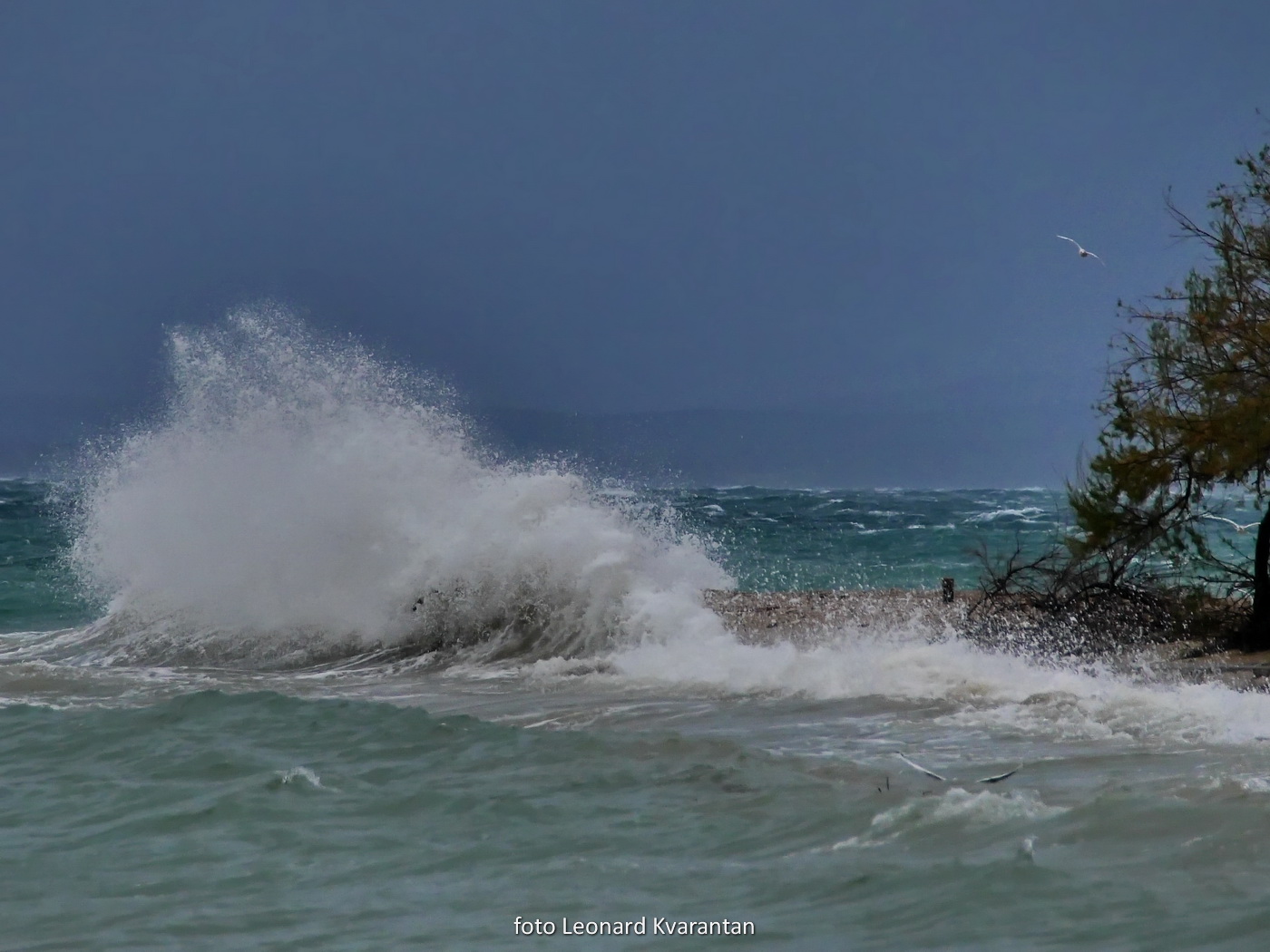 Olujno jugo u Zadru, nedjelja 6. prosinca 2020. godine