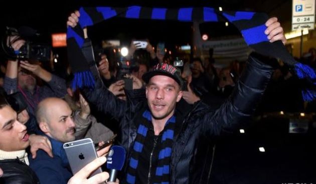 Lukas Podolski, foto: F.C. Internazionale ‏@Inter