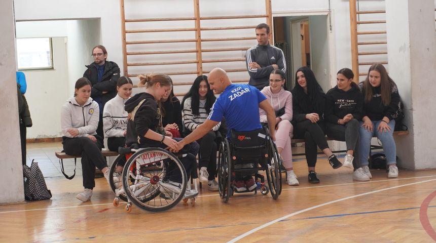 “Uspješna promocija košarke u kolicima i inkluzivne košarke u Zadru” “Uspješna promocija košarke u kolicima i inkluzivne košarke u Zadru”