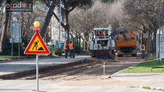 Đir po gradu, srijeda 14. veljače 2018. Radovi na prometnici u ulici Bana Josipa Jelačića