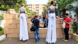 Simboličnim rušenjem zida započeo je urbani festival KvartArt na Voštarnici