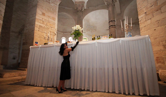 ‘’Gozba’’ Ljiljane Mihaljević u crkvi Sv. Donata (foto:Saša Čuka)