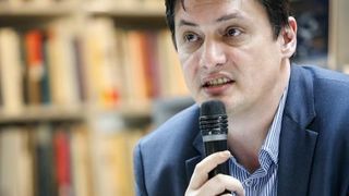 Zagreb – U knjiznici Bogdan Ogrizovic odrzana je promocija novog romana iz biblioteke Balkan Noir: Mima i kvadratura duga, Zelimir Peris. Photo: Petar Glebov/PIXSELL