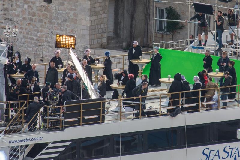 Snimanje Star Wars sage. Snimalo se na brodu Sea Star koji nije mogao isploviti kako je predvidjeno zbog jake bure. Photo: Grgo Jelavic/PIXSELL