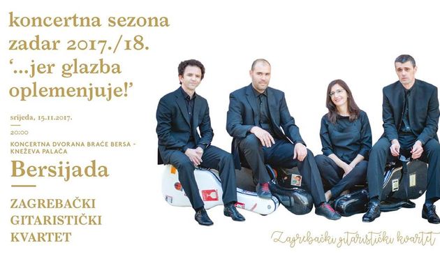 Zagrebački gitaristički kvartet izvodi djela Blagoja Berse i suvremenika